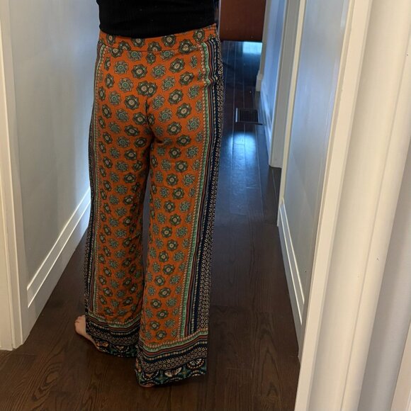 Anthropologie flowy light scarf pants - Picture 5 of 9